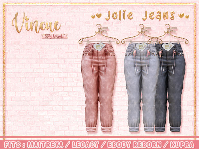Second Life Marketplace Vincue / Jolie Jeans Blush